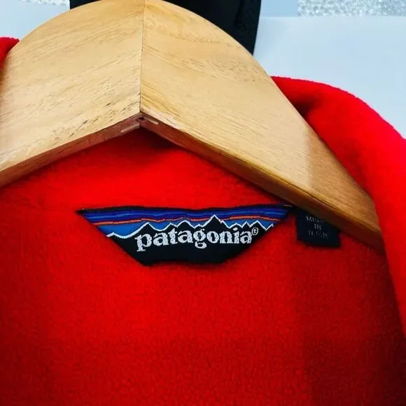 Vintage 80’s Patagonia Windbreaker Jacket Blue Nylon Full Zip Mens Size Medium